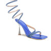 Sandalo gioiello a spirale blu
