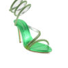 Sandalo alto strass verde.