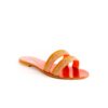 sandalo gioiello a ciabatta arancio.
